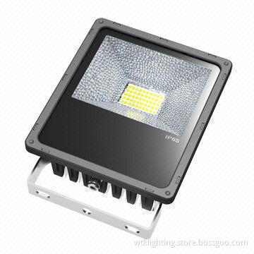 50W COB LED floodlight, toughened glass